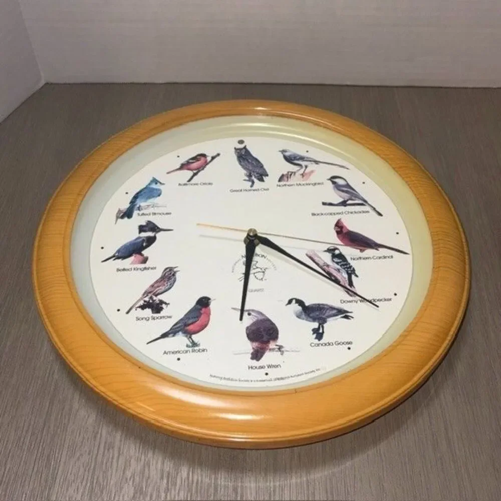 National Audubon Society Singing Bird Wall Clock 13